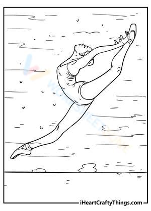 Charming Ballet Dancer Worksheet