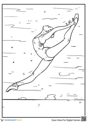 Charming Ballet Dancer Worksheet
