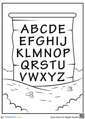 Alphabet chart for kids