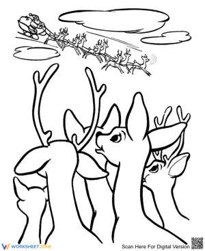 Reindeer And Sleigh