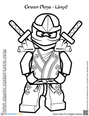 Printable Ninjago Coloring Page | Grade K-5 Essential