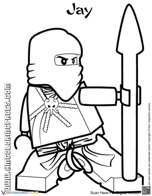 Ninjago Jay Coloring Page | Essential Grade K-5 Art