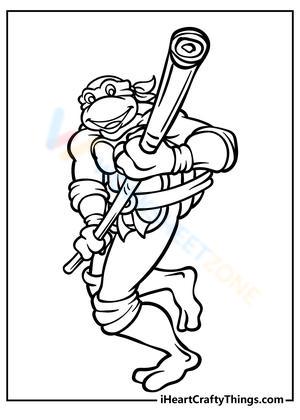 Happy Ninja Turtles Worksheet