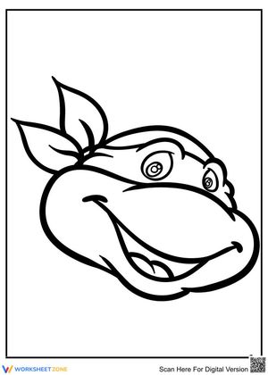 Ninja turtle's Portrait Coloring 