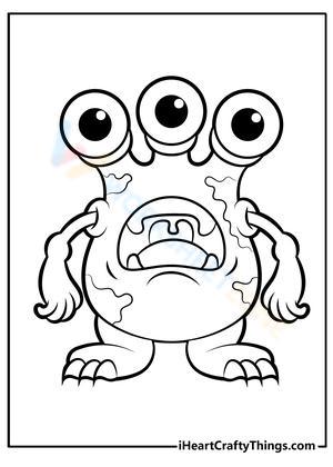 Monster with three eyes