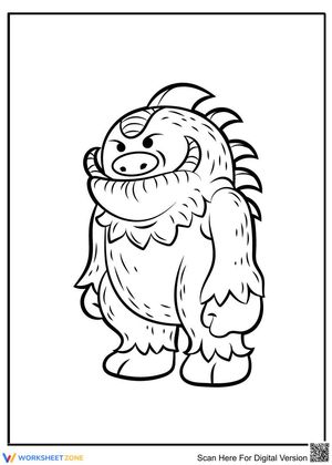 Monster Picture Fun Worksheet