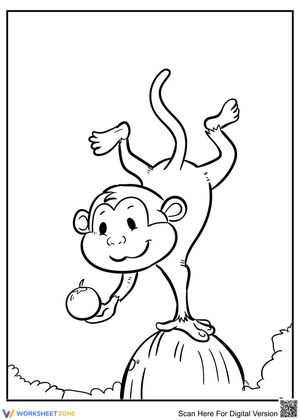 Monkey and the fruit