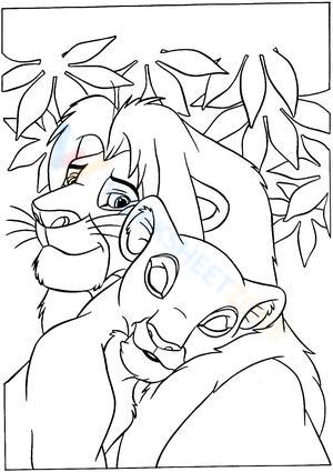 Happy lion couple