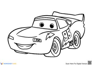 Lightning McQueen Coloring Page | Essential Grade K-5