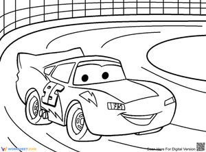 Lightning McQueen Coloring Page | Essential Grade K-5