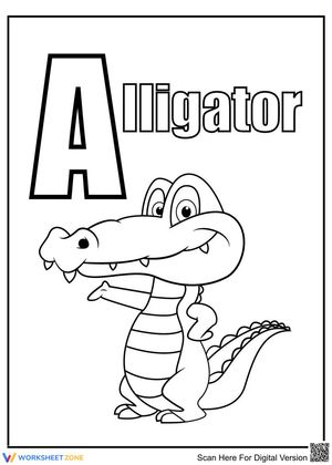 A for Alligator