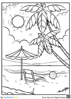 Beach day and Palm tree