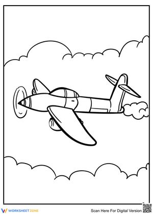 Airplane in the Sky Worksheet