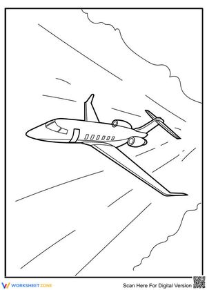 Flying Airplane Adventure Worksheet