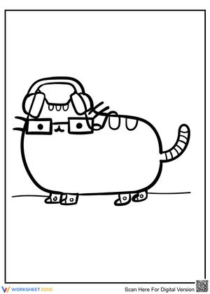 Pusheen wears glasses