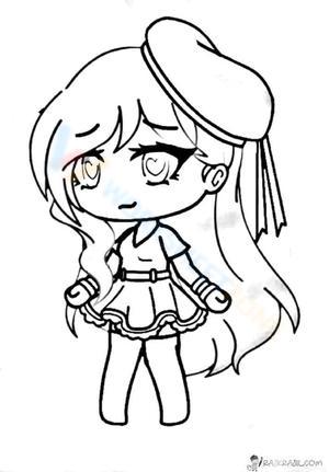 Charming Girl from Gacha Life Worksheet