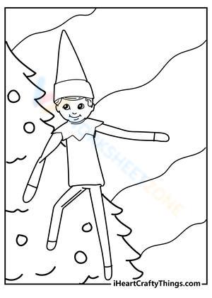 Christmas Fun: Elf Coloring