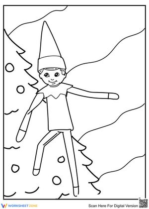 Christmas Fun: Elf Coloring
