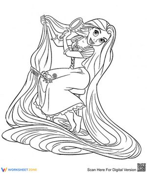 Rapunzel Coloring Page | Essential Grade K-5 Printable