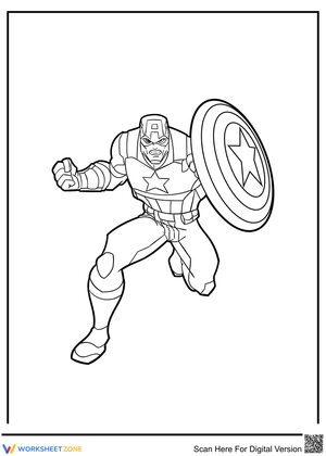 Fighting Captain America Illustration Worksheet