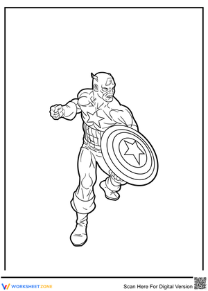 Powerful Captain America Illustration Worksheet