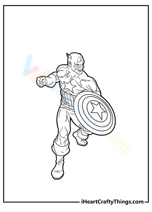 Powerful Captain America Illustration Worksheet