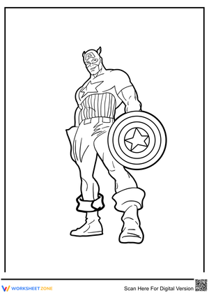 Smiley Captain America Illustration Worksheet