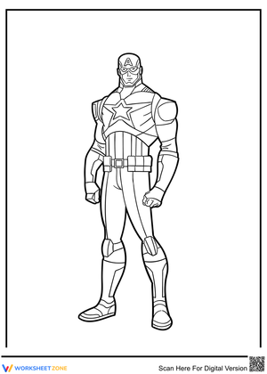 Strong Captain America Illustration Worksheet