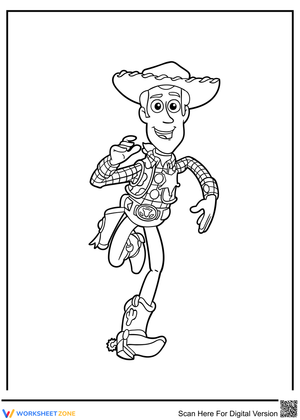 Sheriff Woody Coloring Page | Printable Grade K-5
