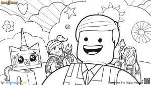 Lego Movie Coloring Page 