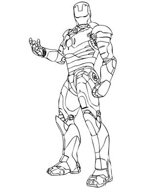 Iron Man Coloring Page: Suit Up
