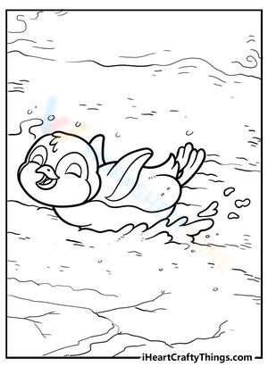 Explore a Swimming Penguin