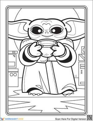 Pleased Baby Yoda Activity