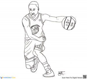 Stephen Curry Coloring Page | Essential Grade K-5 Art