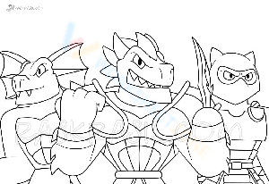 Dino Ranch Coloring Page