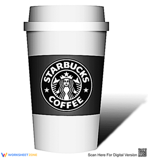 A cup of Starbucks coffee