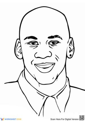 Portrait of Michael Jordan