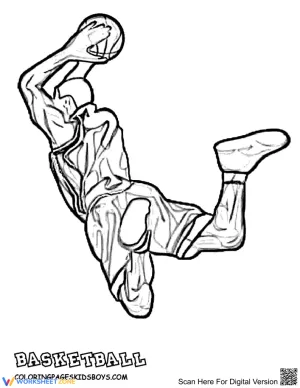 LeBron James Coloring Page | Essential K-5 Printable