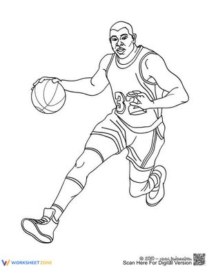 LeBron James Coloring Page | Grade K-5 Printable