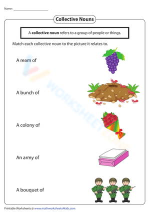 Collective nouns exercise