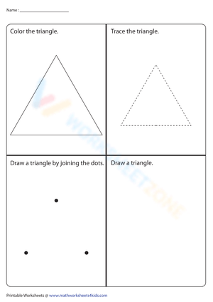 Triangles for Preschoolers Worksheet