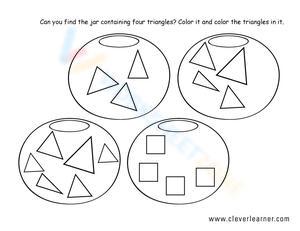 Preschool Triangle Worksheet for Kids