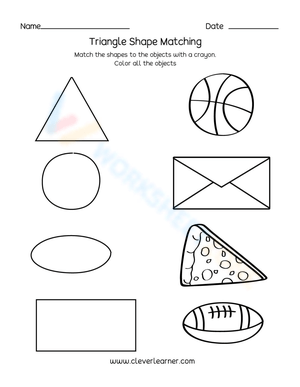 Triangle Shape Matching Worksheet