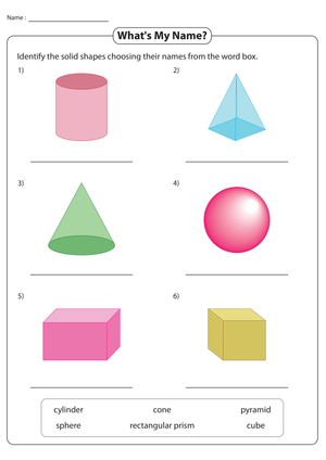 Worksheet on Name Recognition