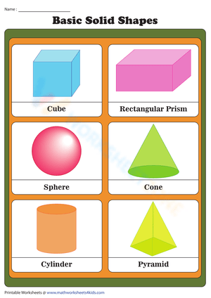 Learn Basic Solid Shapes Worksheet