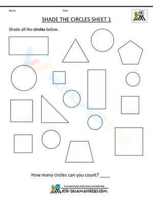 Shade the Circles Worksheet