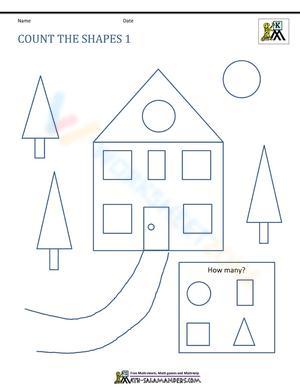 Count the Shapes Activity Worksheet