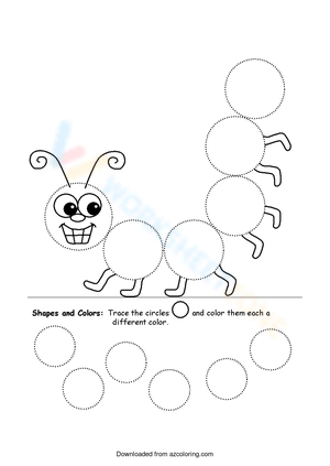 Color by Shapes Worksheet 2