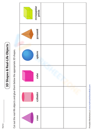 3D Shapes in Real Life Objects