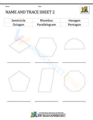 More Name and Trace Practice Sheet
